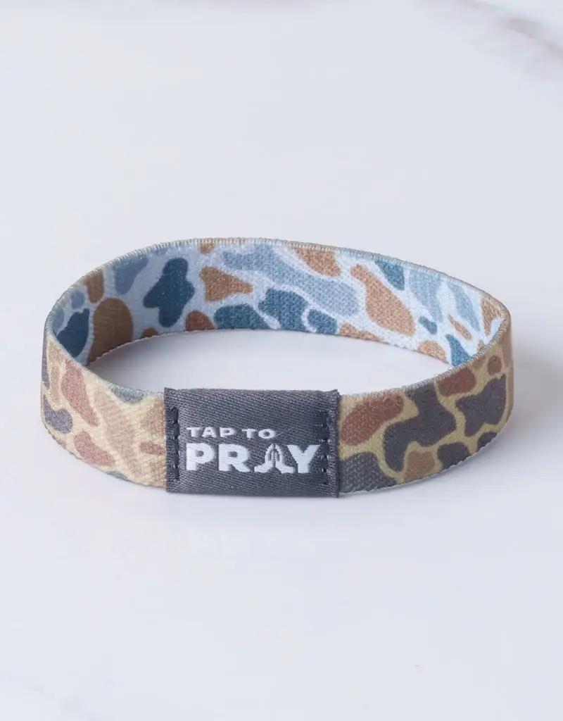 Tap To Pray Wristband- River Rock Camo Sahara and Copper