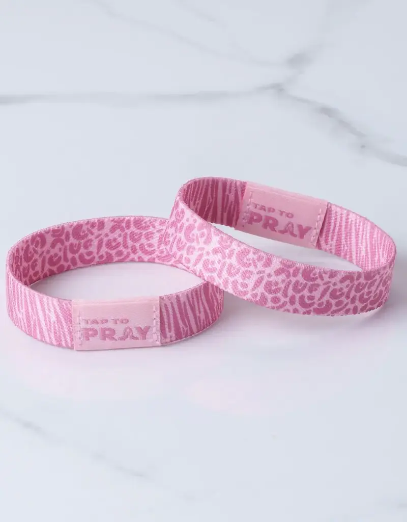 Tap To Pray Wristband- Safari Rose