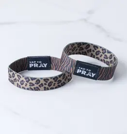 Tap To Pray Wristband- Safari Leopard