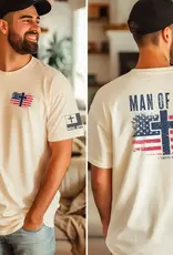 Man of God USA Flag Graphic Tee