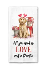 Doodle Valentines Day Towel