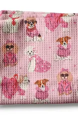 Valentine Dog Pet Shop Puppy Kitchen Waffle Towel