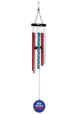 Windchime God Bless America 35in