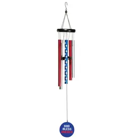 Windchime God Bless America 35in