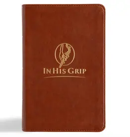 CSB In His Grip Golfer's Bible, Brown LeatherTouch