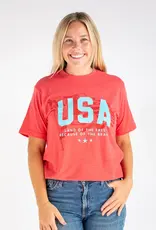 USA Shirt- Red