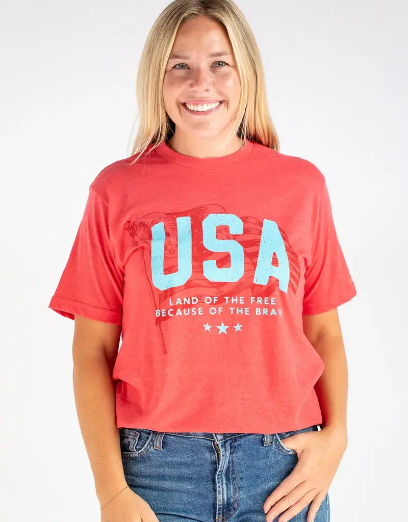 USA Shirt- Red