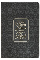 I Know the Plans Graphite Gray Classic Journal—Jeremiah 29:11
