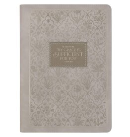 Inspirational Zippered Journal, My Grace is Sufficient for You