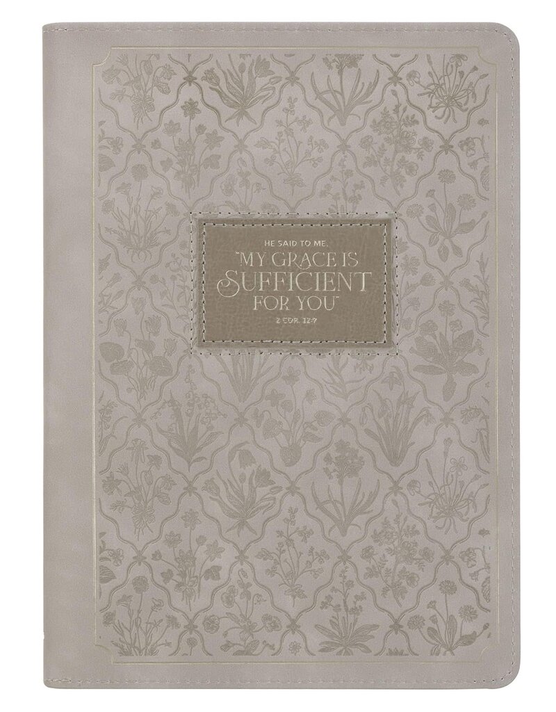 Inspirational Zippered Journal, My Grace is Sufficient for You