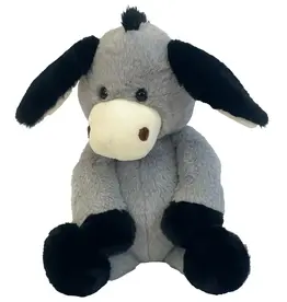 World's Softest Lushee 16 Inch Gray Darly Donkey Plush Toy