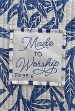 Grace & Truth Luxe Quilted Tote - Midnight Leaves