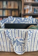 Grace & Truth Luxe Quilted Tote - Midnight Leaves