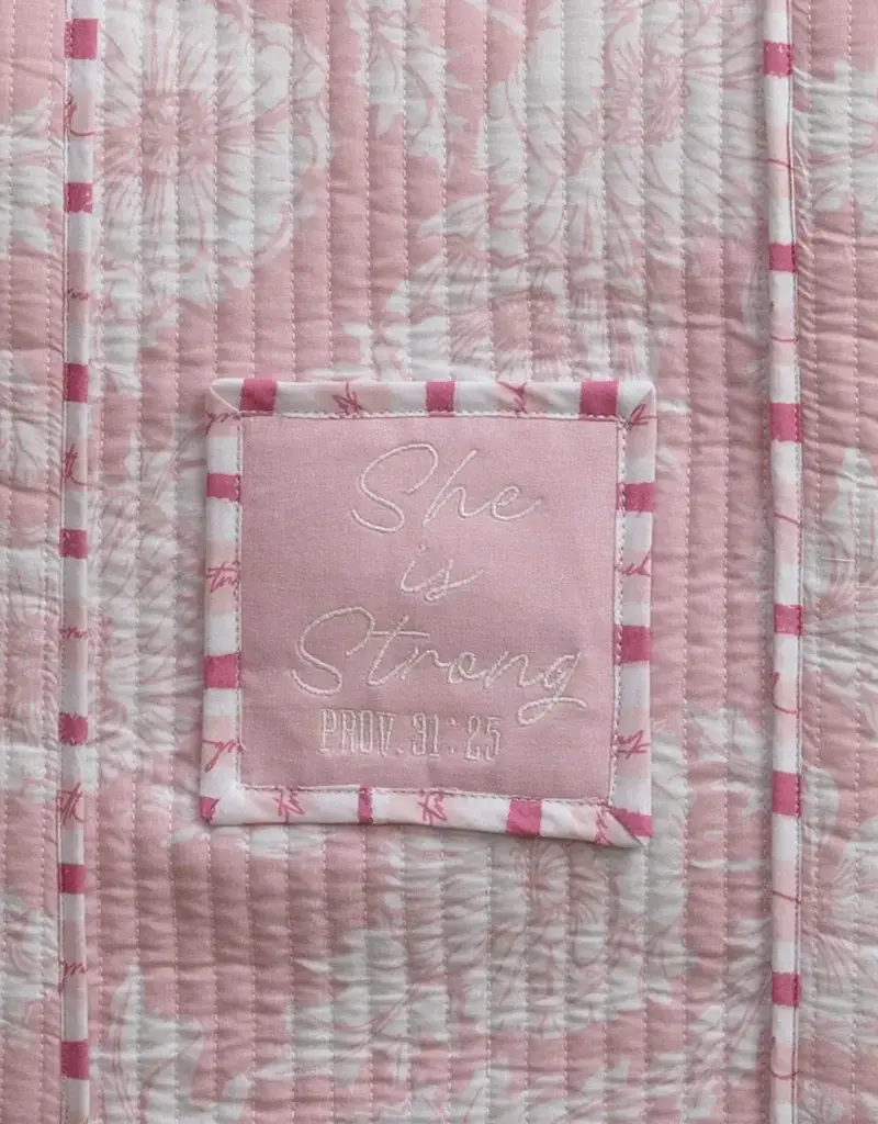 grace & truth Womens Tote Bag Blush Bloom