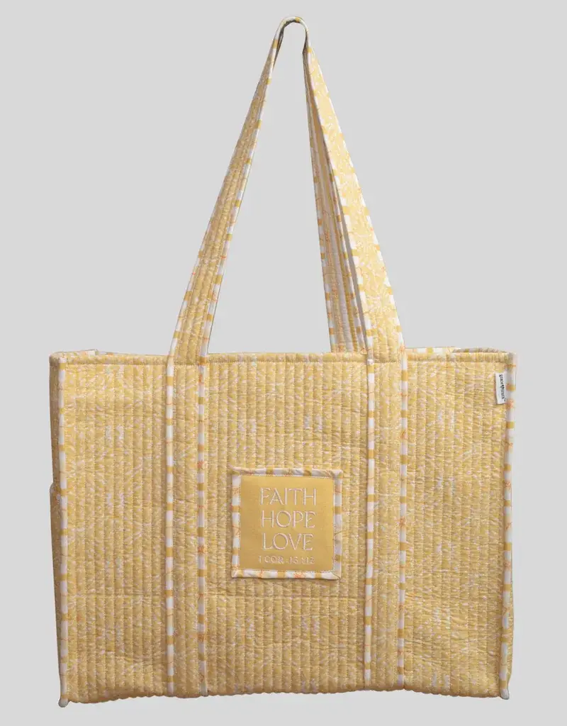 grace & truth Womens Tote Bag Sunburst Lattice
