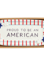 Plaid Americana Sentiment Tray