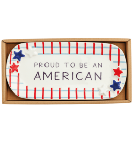 Plaid Americana Sentiment Tray