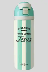 24 oz Flip Top Bottle Just A Girl