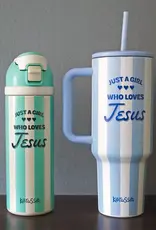 24 oz Flip Top Bottle Just A Girl