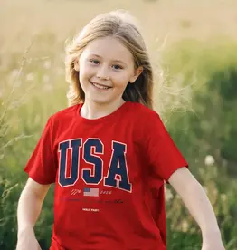 HOLD FAST Kidz T-Shirt USA Strong Red