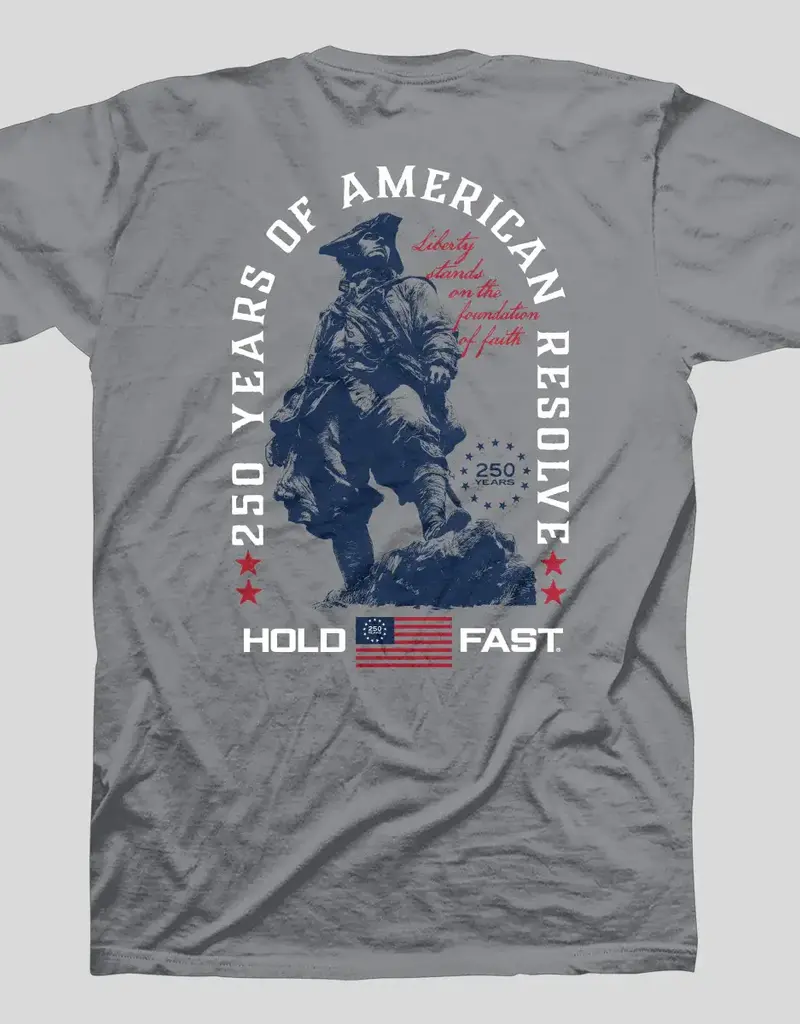 HOLD FAST Adult T-Shirt Colonial Soldier