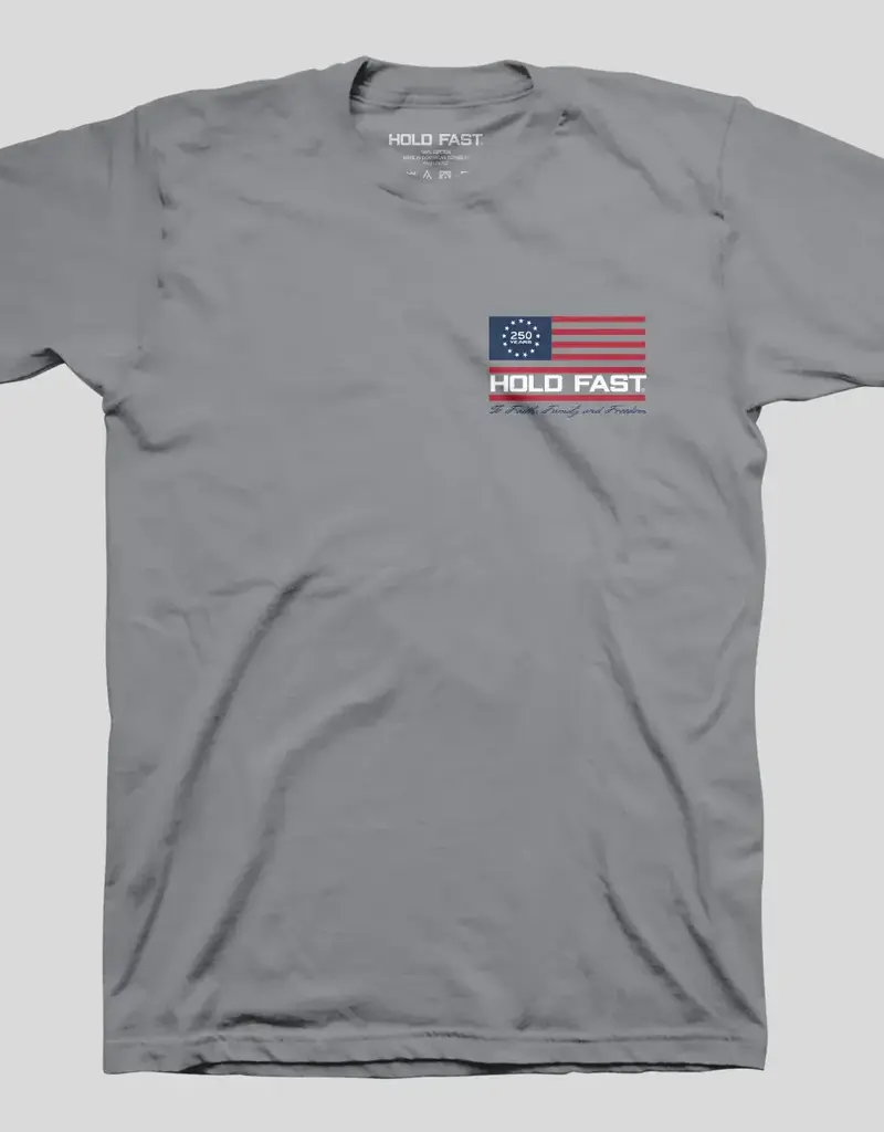 HOLD FAST Adult T-Shirt Colonial Soldier