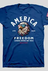 HOLD FAST Adult T-Shirt America Eagle