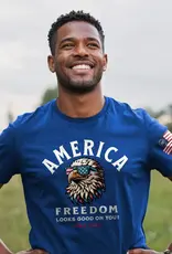 HOLD FAST Adult T-Shirt America Eagle