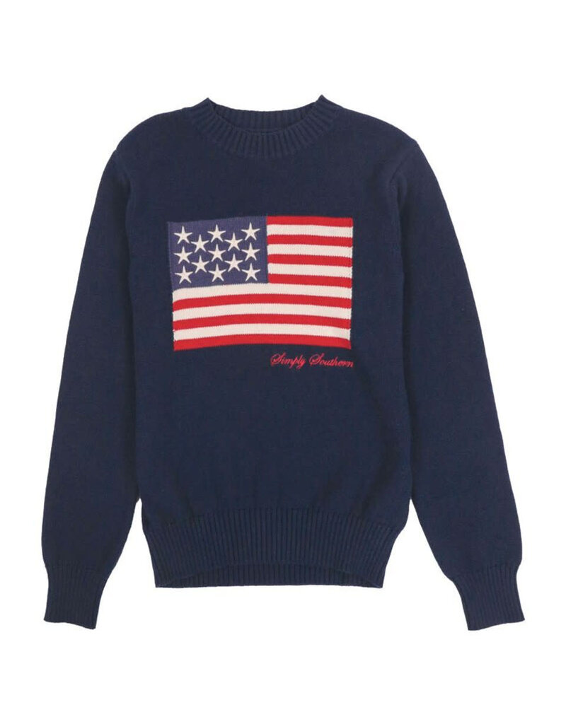 USA Preppy Crew Sweater