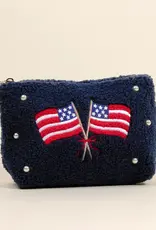 Teddy Pouch–American Flags