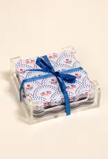 Table Talk Acrylic Coaster Set–All-American Darling
