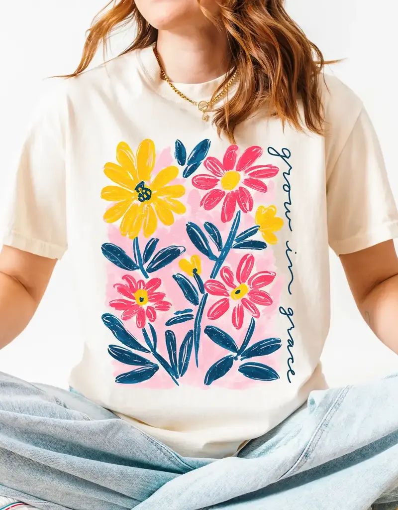 Grow in Grace Floral Tee