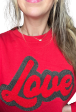 Love Red High Low Pullover