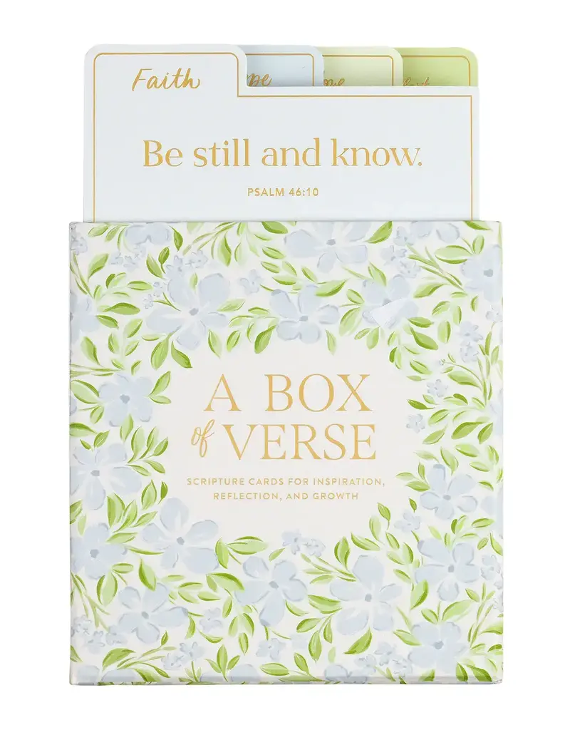 Blue Green Floral Box of Verse
