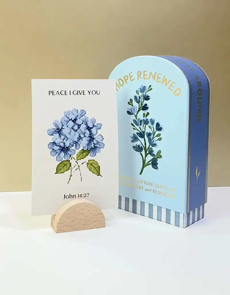 Faith Collection Guided Cards W/Stand Hope Renewed