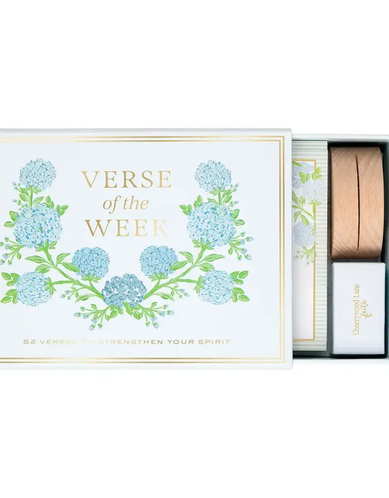 Hydrangea Verse of the Week - Set of 52 Cards + Stand