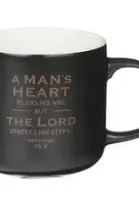 A Man's  Heart Plans Mug