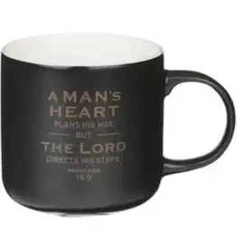 A Man's  Heart Plans Mug
