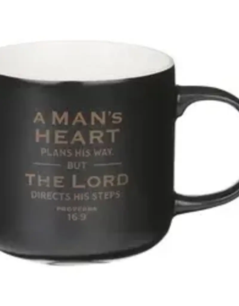 A Man's  Heart Plans Mug