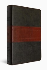 ESV Giant Print Personal Size Bible  TruTone®, Forest/Tan, Trail Design