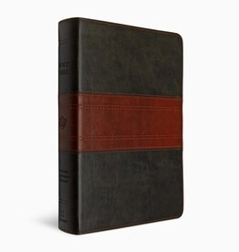 ESV Giant Print Personal Size Bible  TruTone®, Forest/Tan, Trail Design