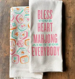 Bless Your Heart...Mahjong Kitchen Towel
