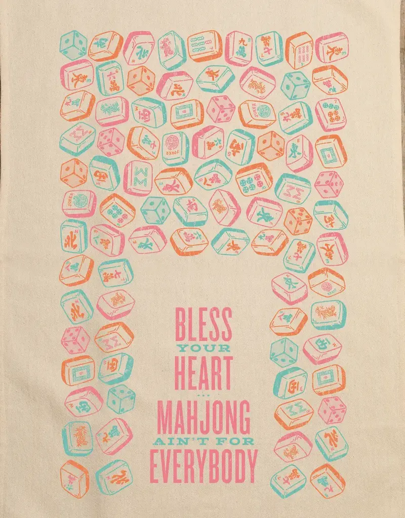 Bless Your Heart...Mahjong Kitchen Towel