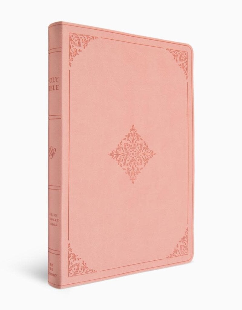 ESV Giant Print Value Thinline Bible  TruTone®, Blush Rose, Fleur-de-lis Design