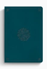 ESV Giant Print Thinline Bible, Red Letter  TruTone®, Deep Teal, Emblem Design