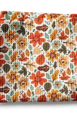 Fall Floral Waffle Weave Kitchen Towel | Autumn Flower