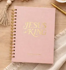 Jesus Is King Prayer Journal - Blush Linen