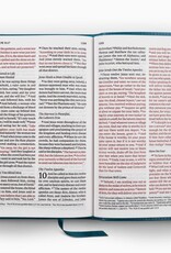 ESV Large Print Personal Size Bible, Red Letter  TruTone®, Deep Teal, Ornament Design