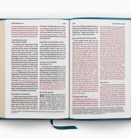 ESV Large Print Personal Size Bible, Red Letter  TruTone®, Forest/Tan, Trail Design