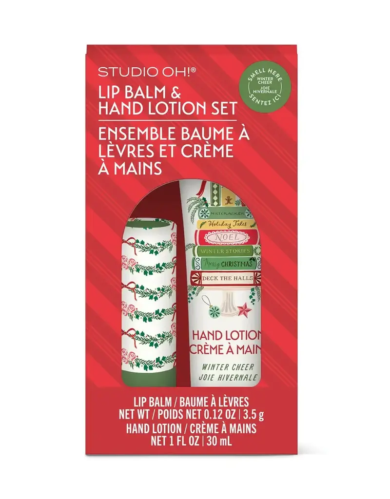 Bookish Christmas Lip Balm & Hand Lotion Set
